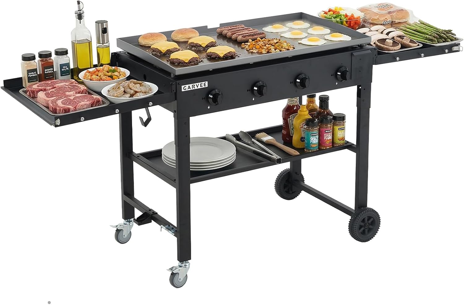 Camping Cooking Flat Top - Tacleekii 36 Inch Flat Top Grill,