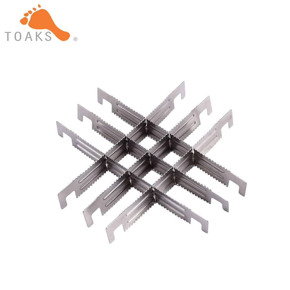 Campfire Cooking - 2/4/6pcs TOAKS Outdoor Titanium Wood Stove