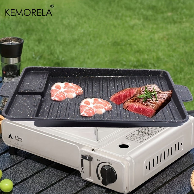 Camping Cooking Cupboard - Korean Grill Meat Plate Aluminum Titanium
