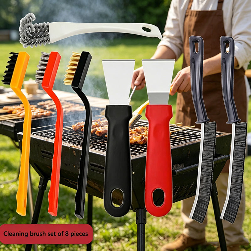 Camping Cooking Trangia - 8Pcs Multi-Purpose Grill Cleaning Brush Set