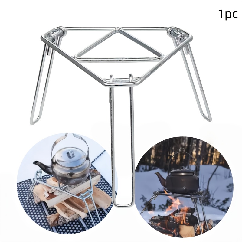 Camping Cooking Cupboard - 1PCS Stainless Steel Campfire Rack Grill