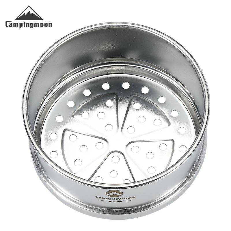 Camping Cooking Tray - CAMPINGMOON 600ml Stainless Steel Portable Camping