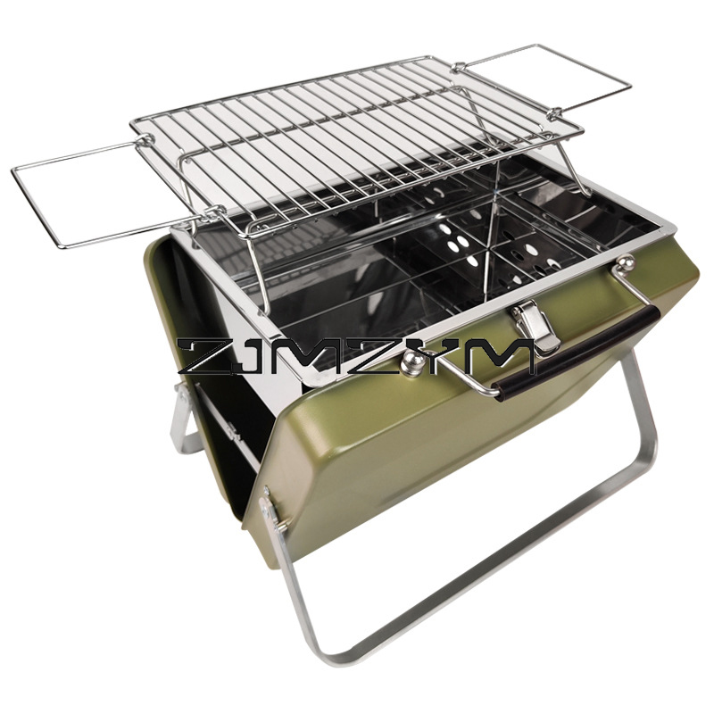 Camping Cooking Lightweight - Foldable Barbecue Grill Adjustable Height Meshes
