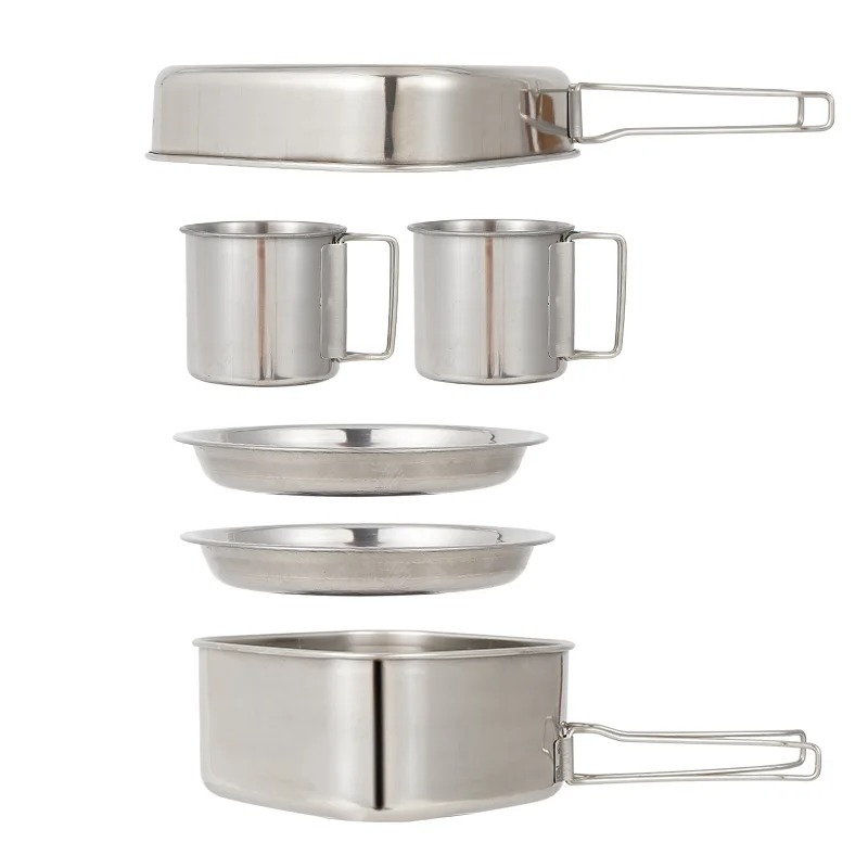 6PCS Stainless Steel Safe Camp - Japanese Camping Cooking 评论和价格