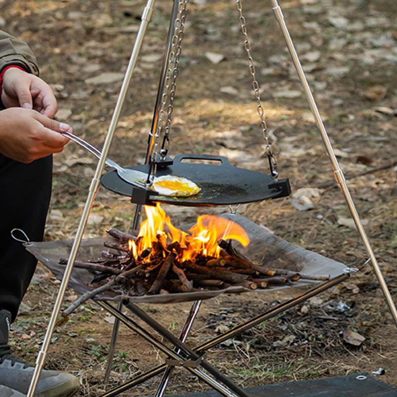 Outdoor Campfire Tripod Portab - Camping Cooking One Pot 评论和价格