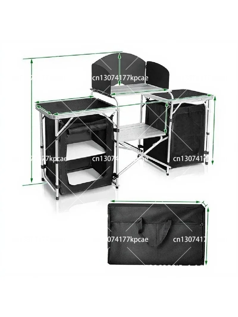 Lightweight Aluminum Outdoor C - Camping Cooking Table With Storage 评论和价格