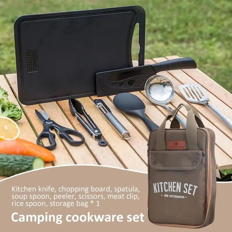 8pcs Camping Kitchen Cookware  - Camping Cooking Bundle 评论和价格