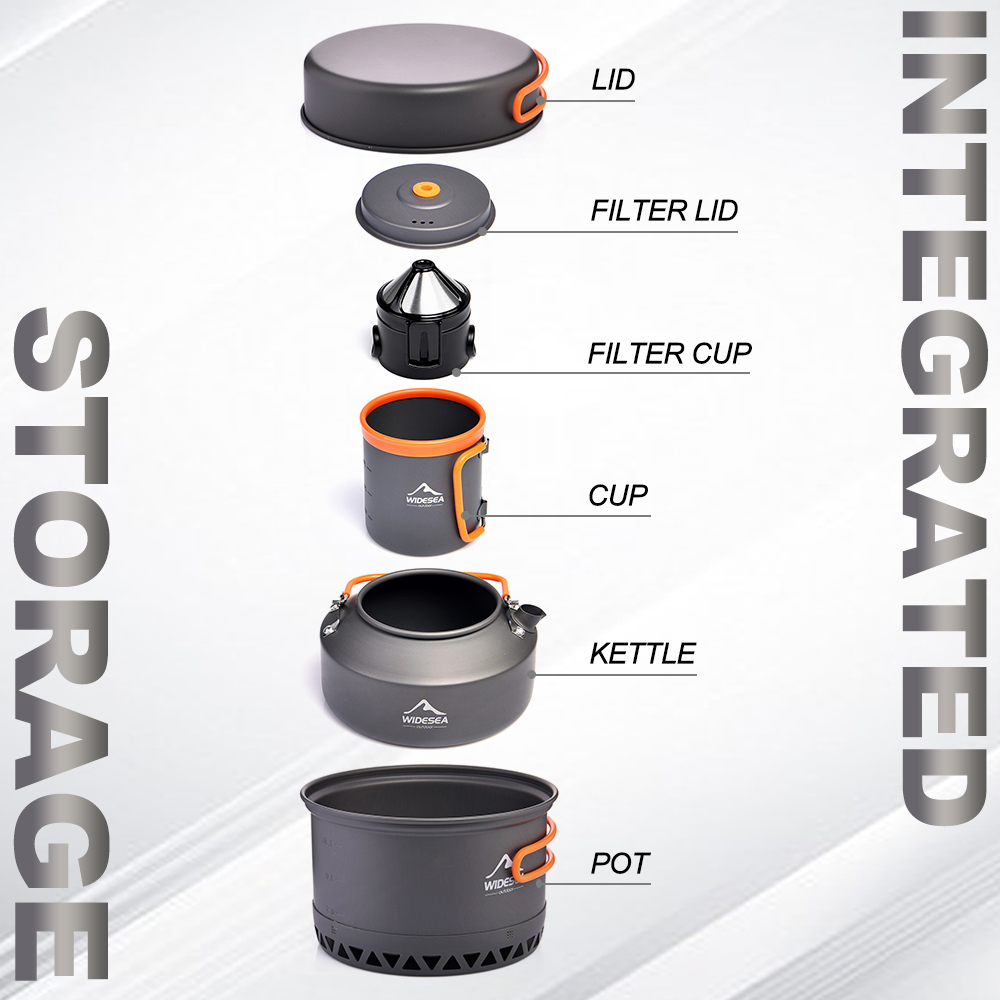 Camping Tableware Outdoor Cook - Camping Cooking Kit 评论和价格
