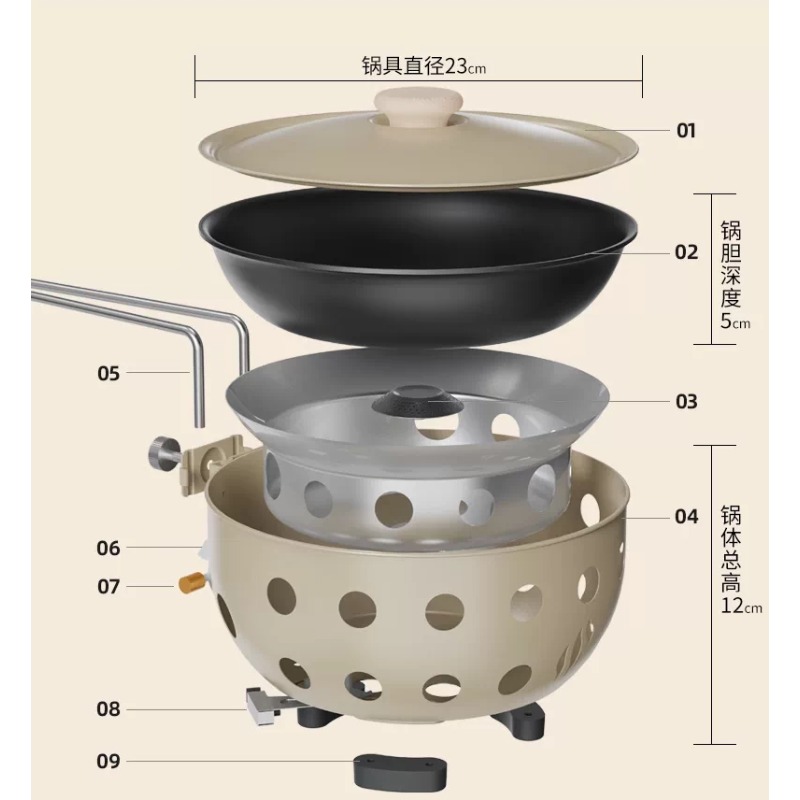 Outdoor portable cassette stov - Camping Cooking One Pot 评论和价格