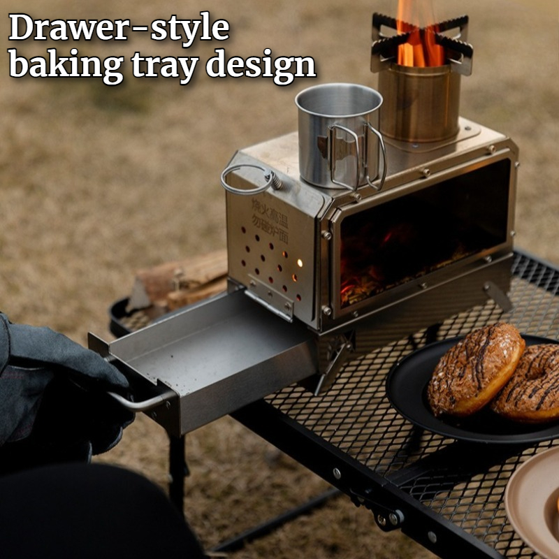 Stainless Steel Square Firewoo - Camping Cooking Portable 评论和价格