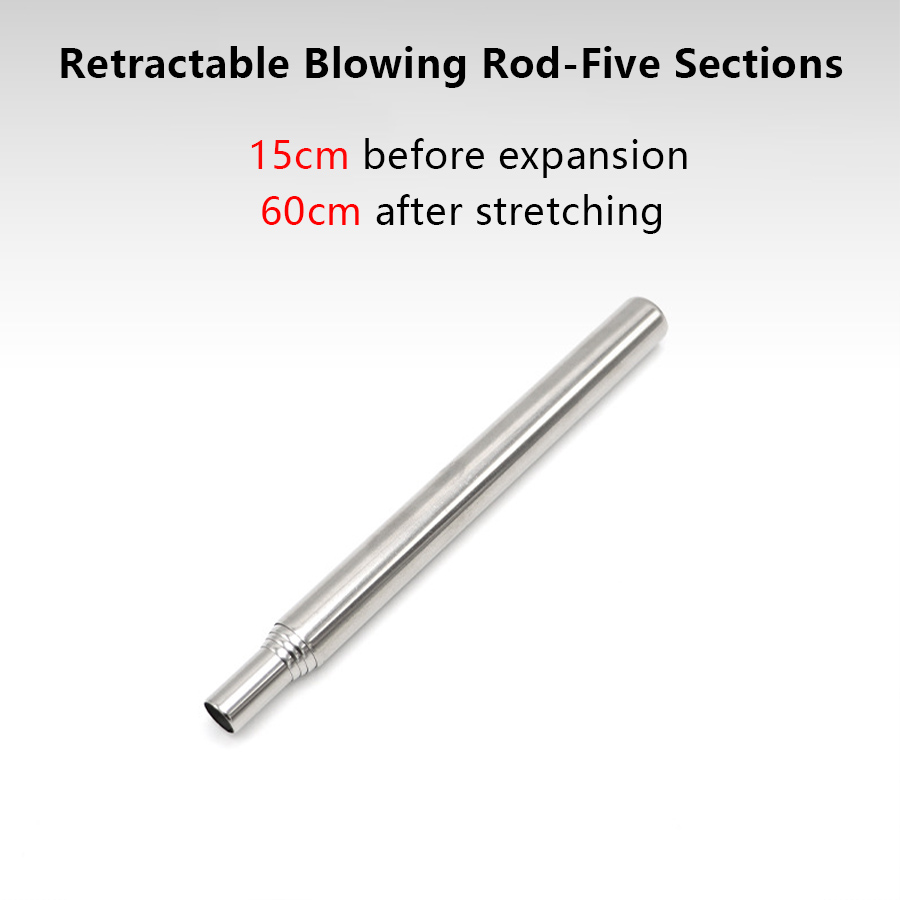 Stainless Steel Blowpipe Pocke - Campfire Cooking 评论和价格