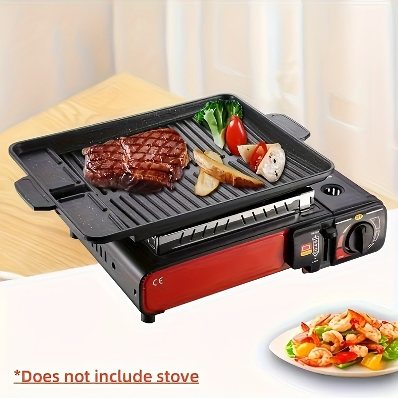 Korean Grill Meat Plate Alumin - Camping Cooking Cupboard 评论和价格