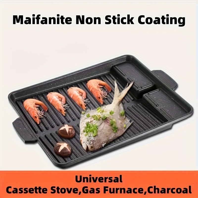 Korean Grill Meat Plate Alumin - Camping Cooking Cupboard 评论和价格