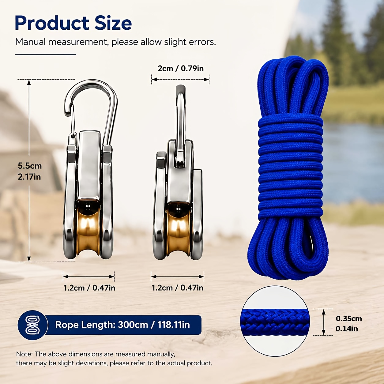 4/6/8pcs Rope Set with Roller  - Camping Cooking Utensils Kit 评论和价格