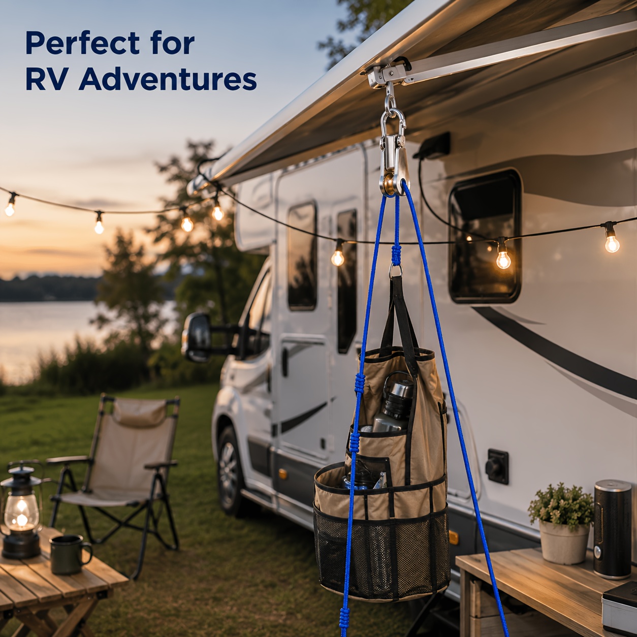 4/6/8pcs Rope Set with Roller  - Camping Cooking Utensils Kit 评论和价格