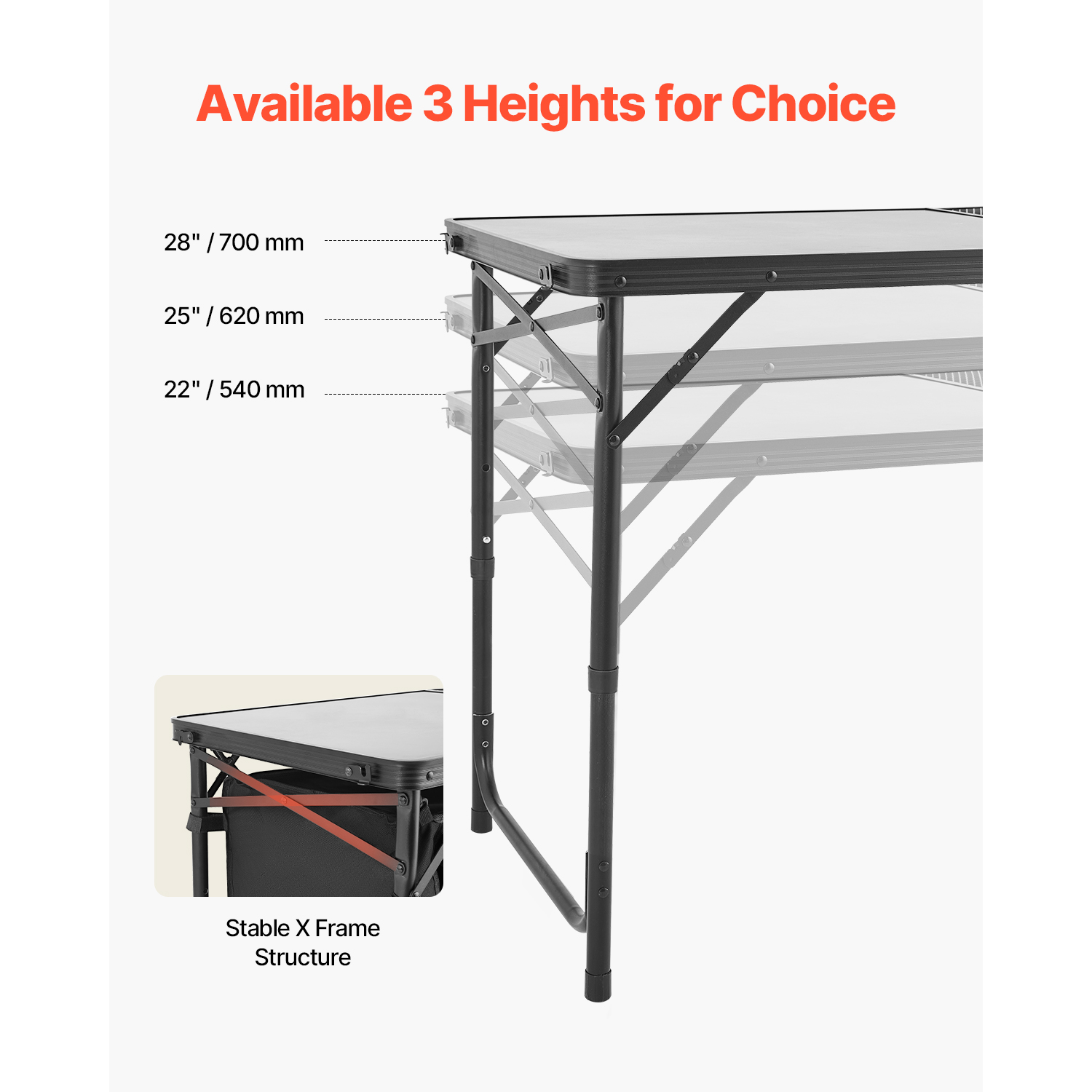 SucceBuy Camping Kitchen Table - Camping Cooking Table With Storage 评论和价格