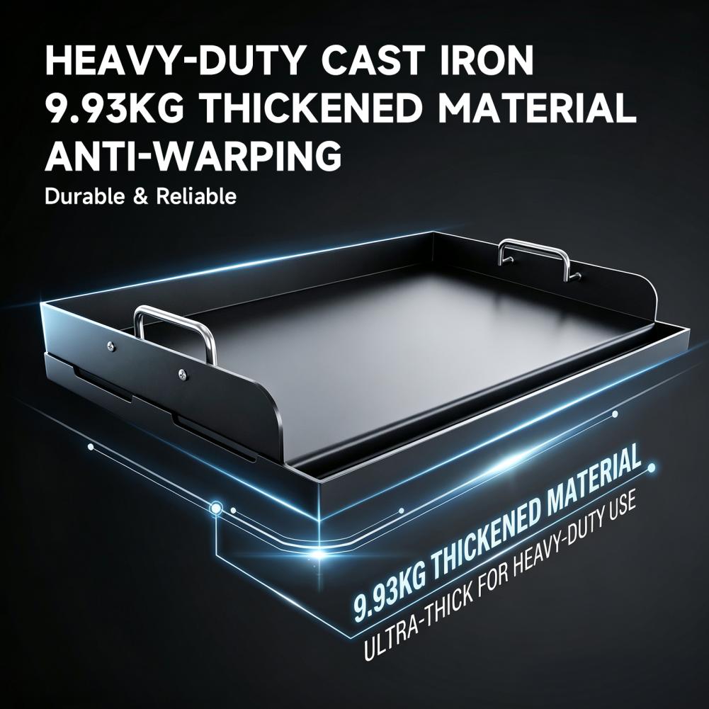 Non Stick Cast Iron Griddle Th - Camping Cooking Flat Top 评论和价格