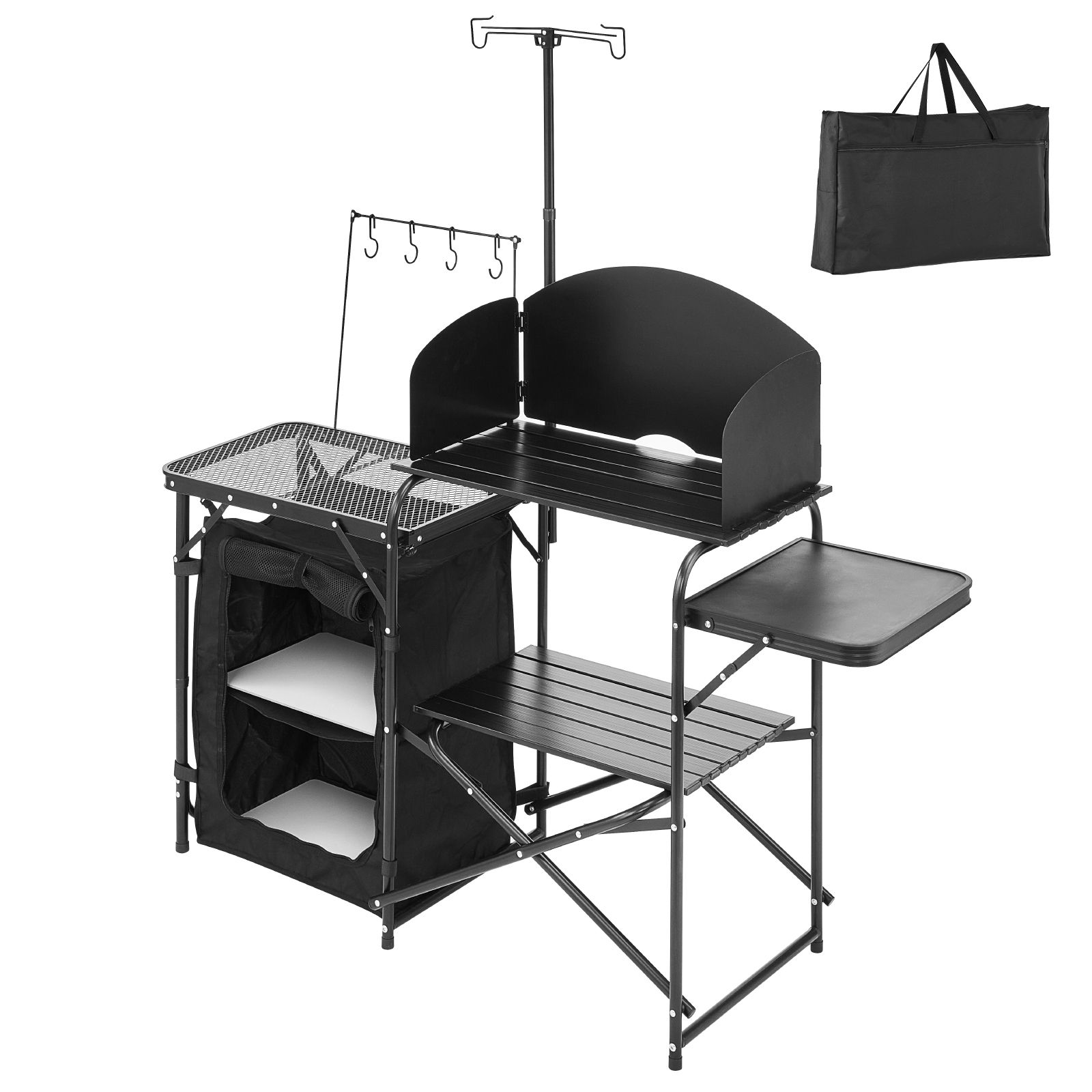 Camping Kitchen Table, Outdoor - Camping Cooking Cupboard 评论和价格