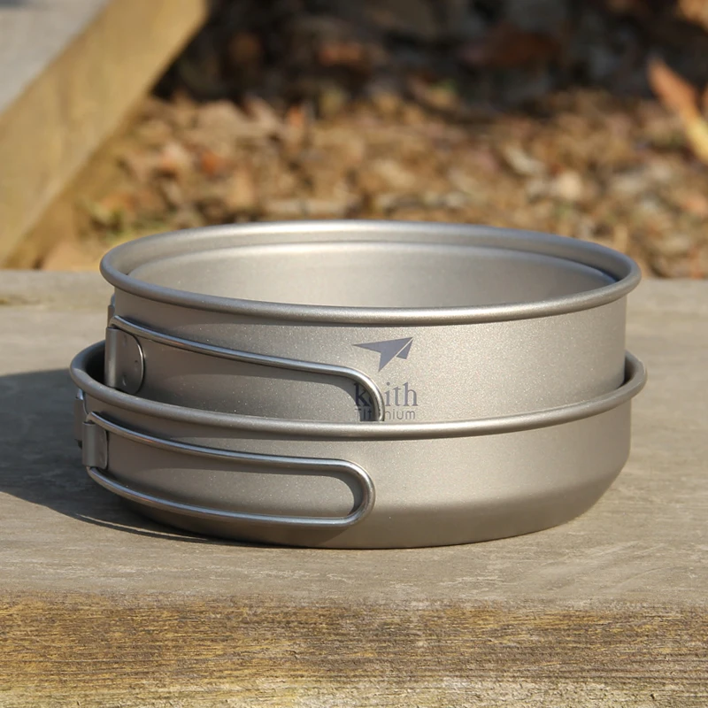 Keith 3PCS Titanium Cookware P - Camping Cooking Utensils Kit 评论和价格