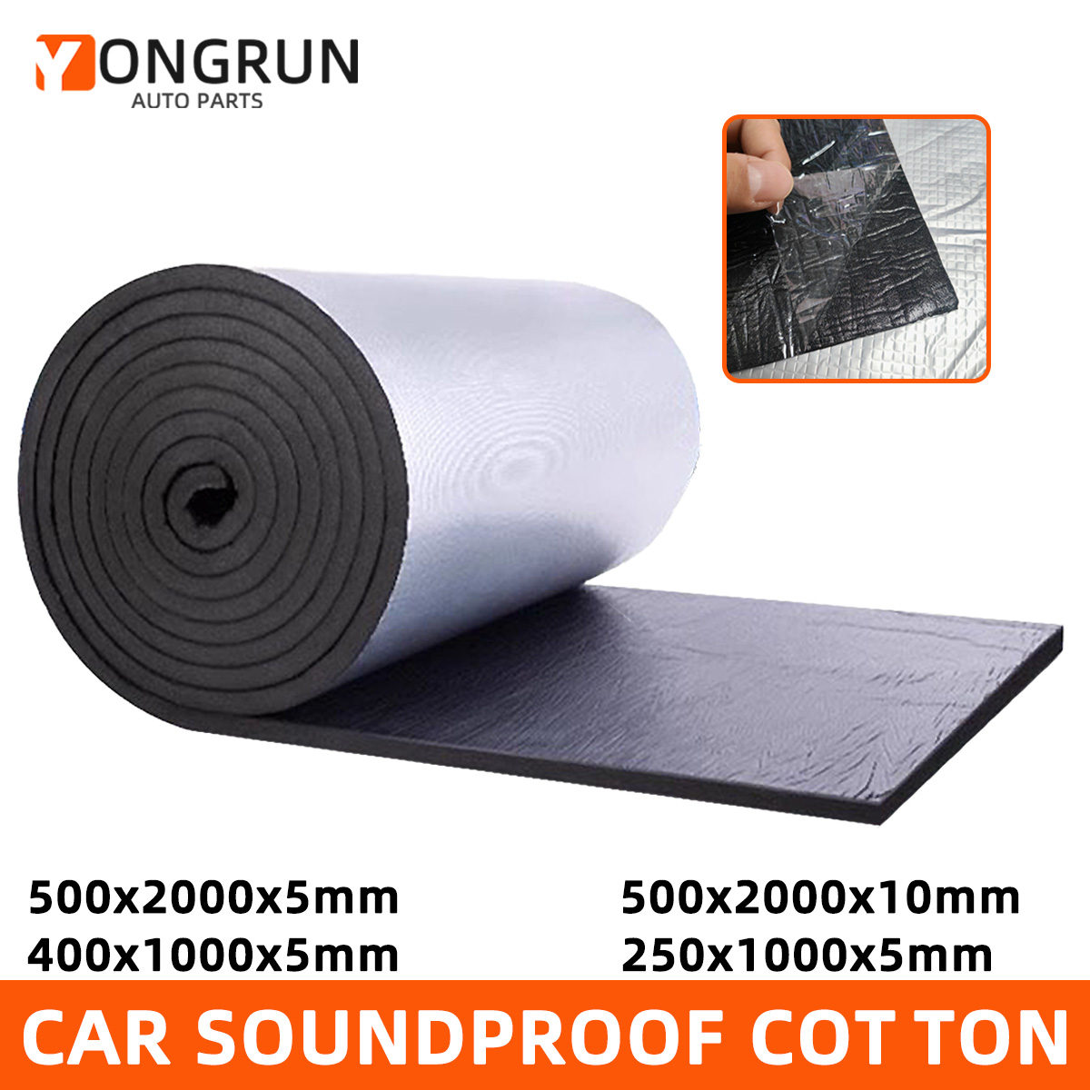 YONGRUN 1PC Car Sound Insulati - Aluminum Foil Heavy Duty 评论和价格