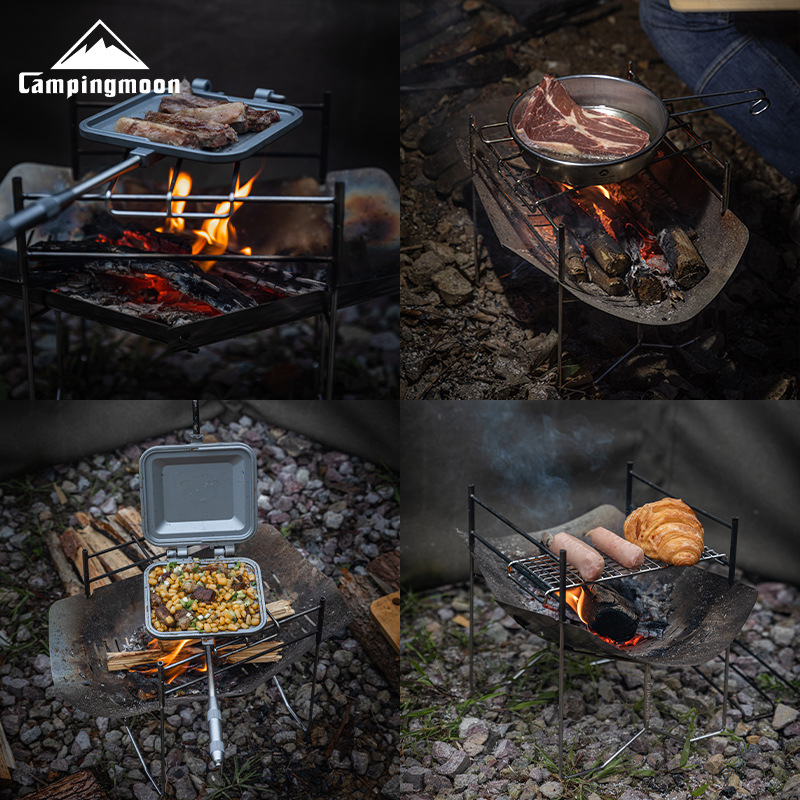 CAMPINGMOON SOLO-A4 Outdoor Po - Camp Grill Portable Folding 评论和价格