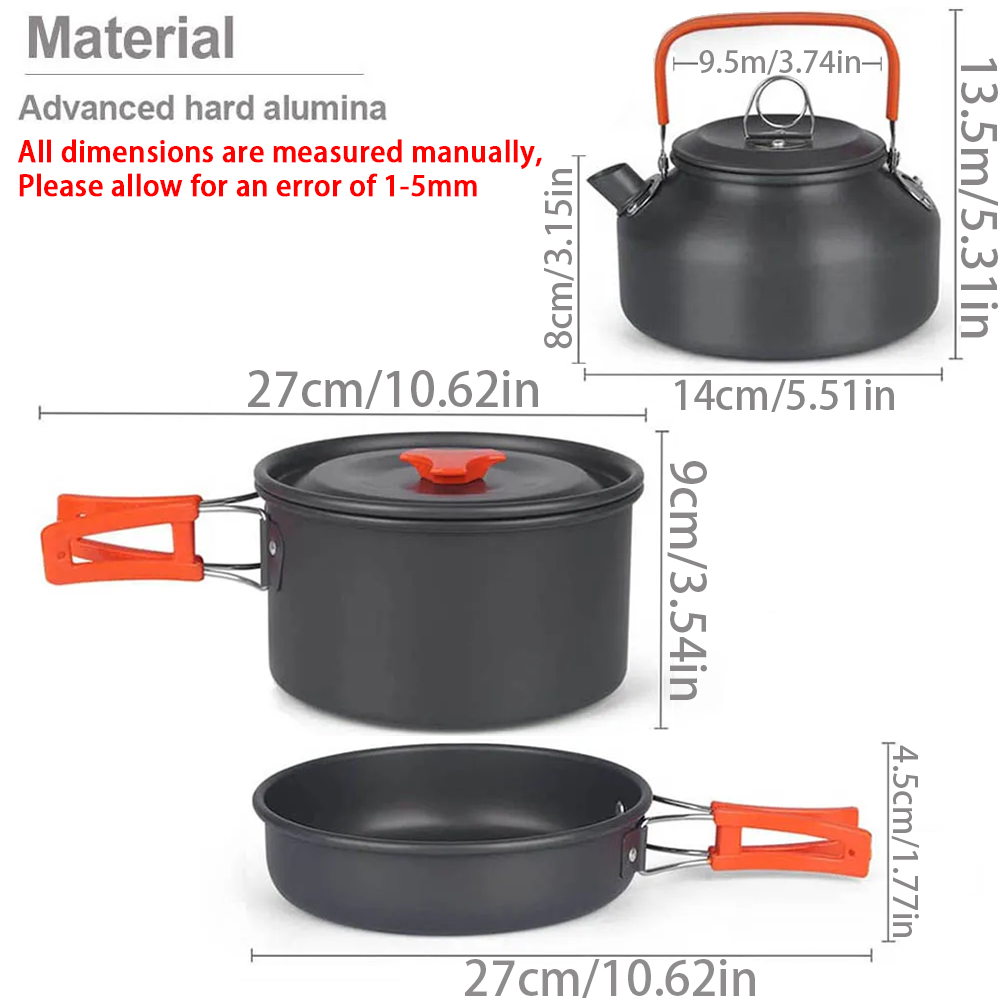 1pcs/1set Camping Cookware Kit - Camping Cooking Kit 评论和价格