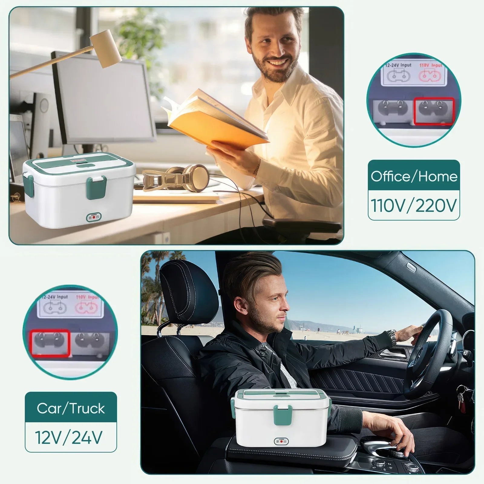 Electric Lunch Box Food Warmer - Camping Cooking Electric 评论和价格
