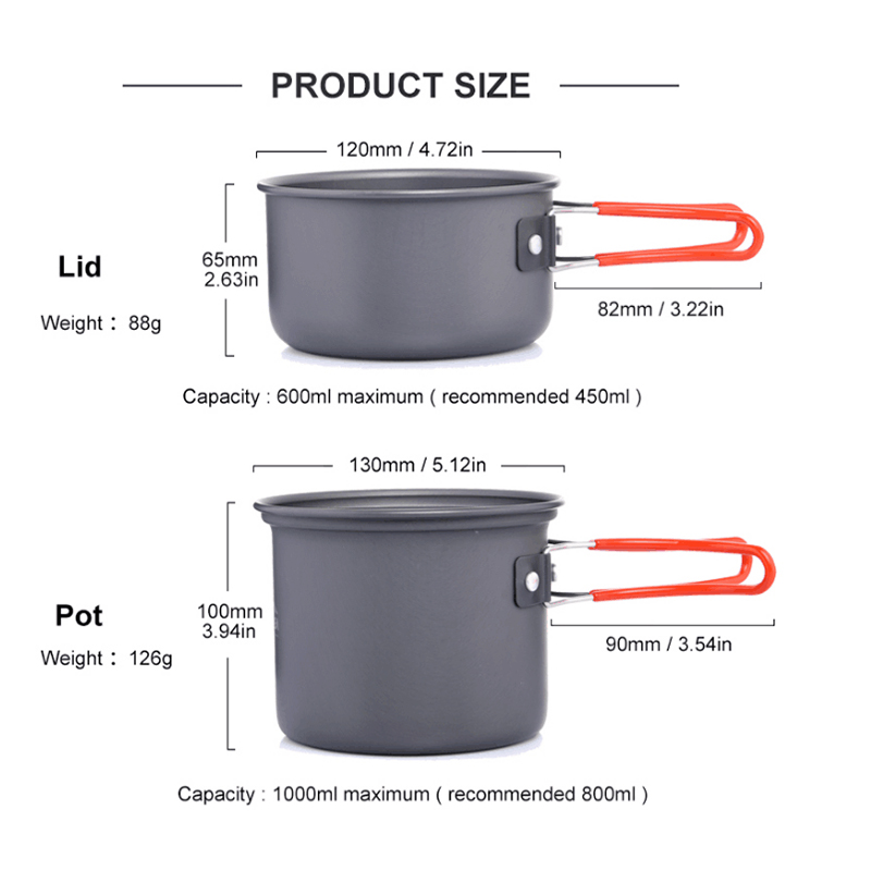 Widesea Ultralight Camping Coo - Camping Cooking Dishes 评论和价格