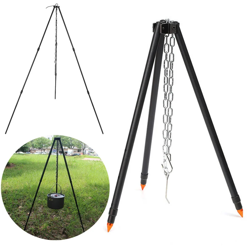 Portable Adjustable Camping Tr - Camping Cooking One Pot 评论和价格