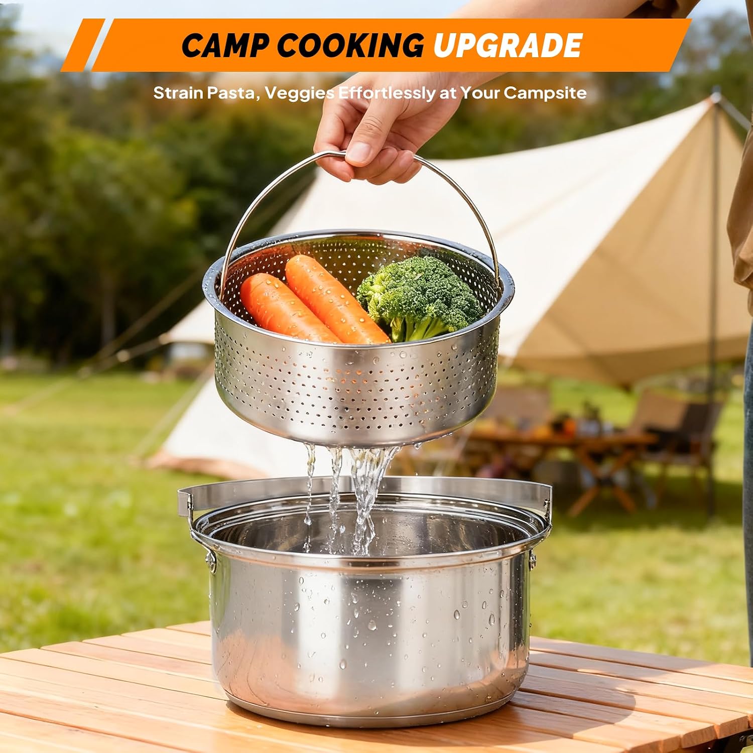 6pcs Cookware Set, 304 Stainle - Campfire Cooking 评论和价格