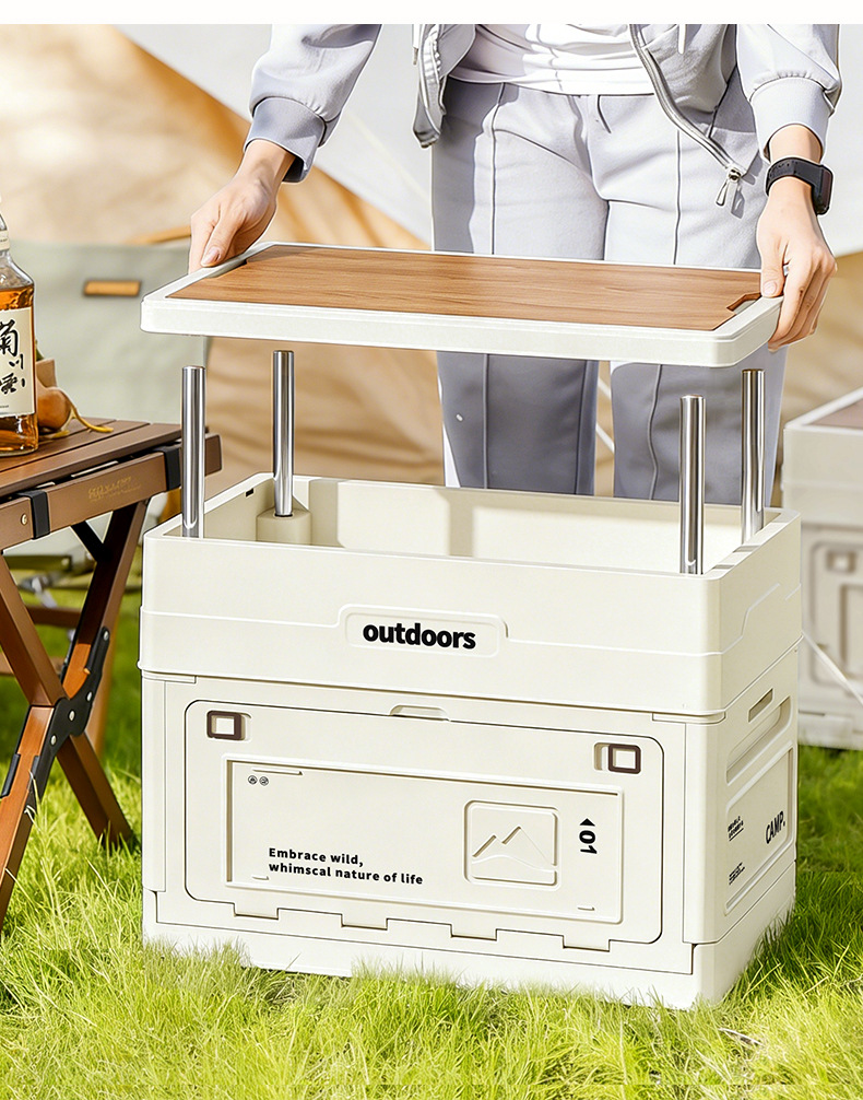 Camping Folding Storage Box Wo - Camping Cooking Utensils Kit 评论和价格