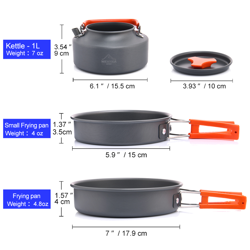 Widesea Camping Outdoor Cookwa - Camping Cooking Kit 评论和价格