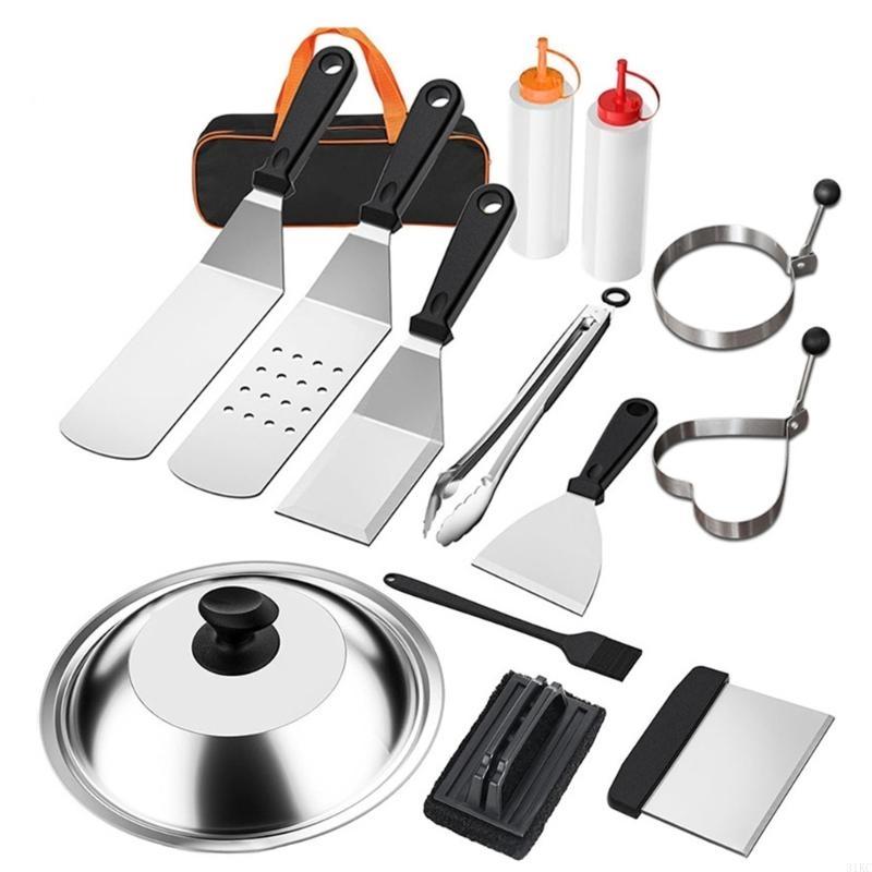14Pcs Griddles Accessories Kit - Camping Cooking Flat Top 评论和价格