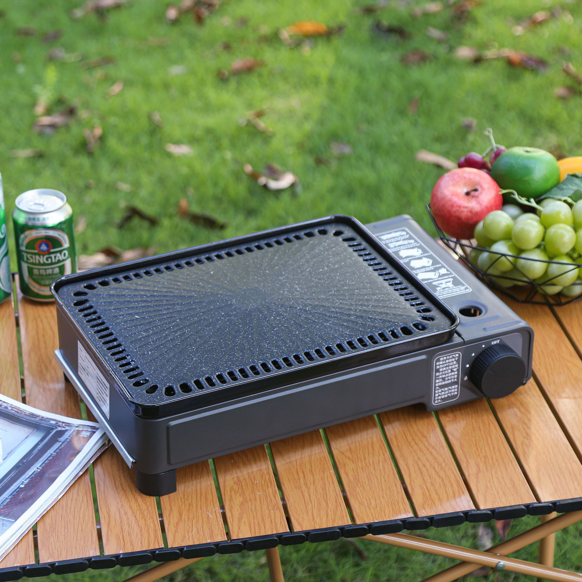 Portable Gas Cassette Stove Wi - Camping Cooking Cupboard 评论和价格