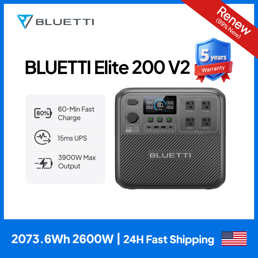 【Renew】BLUETTI Elite 200 V2 Po - Camping Cooking Utensils Kit 评论和价格