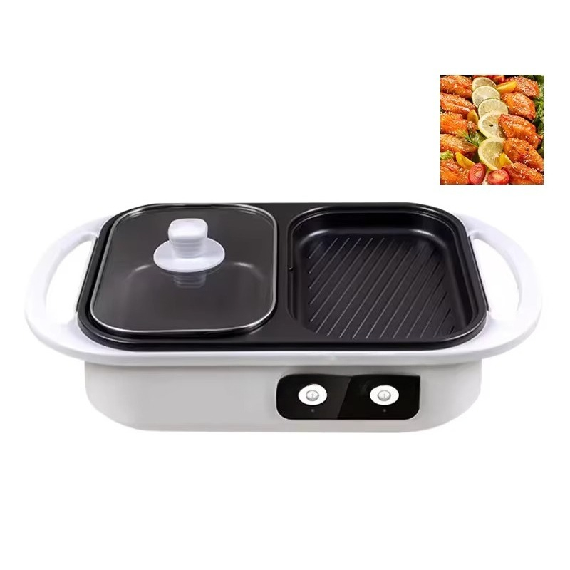 Non-stick barbecue hot pot mul - Camping Cooking Electric 评论和价格