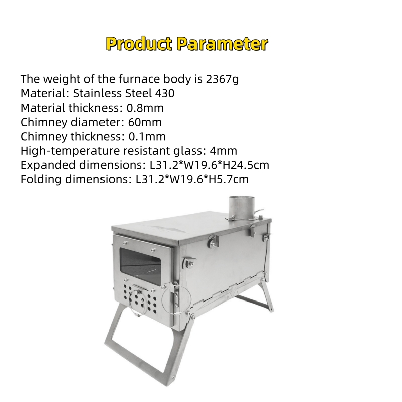 Folding Wood Stove, Stainless  - Camping Cooking Lightweight 评论和价格