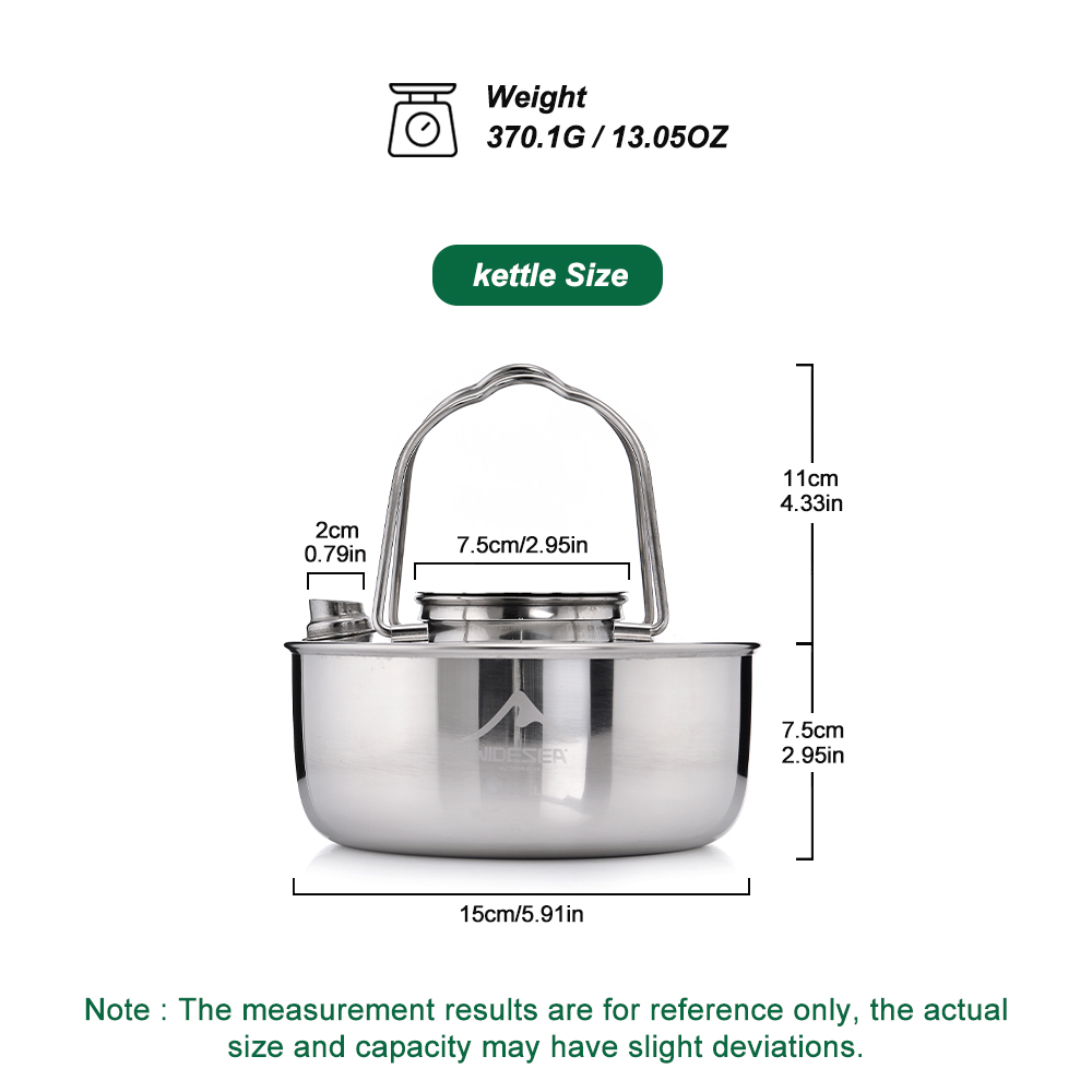 Widesea Camping Outdoor 1.7L S - Camping Cooking Kit 评论和价格