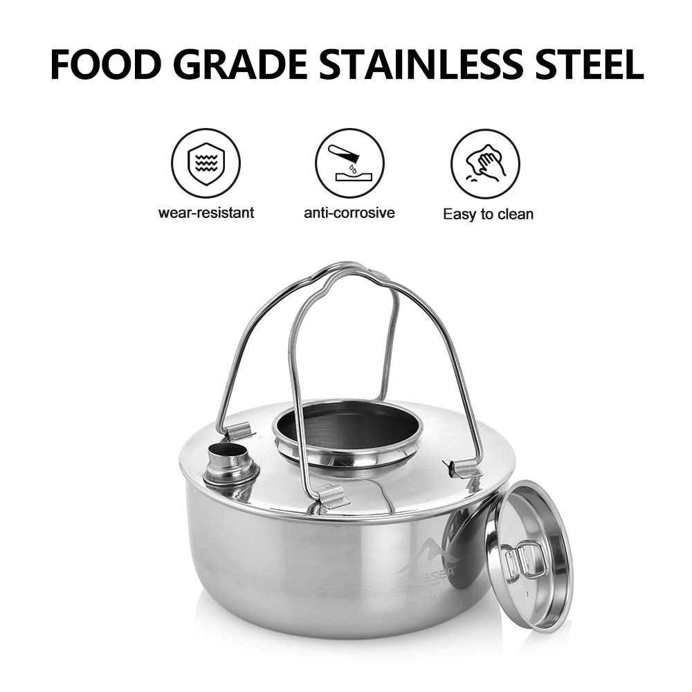 Widesea Camping Outdoor 1.7L S - Camping Cooking Kit 评论和价格