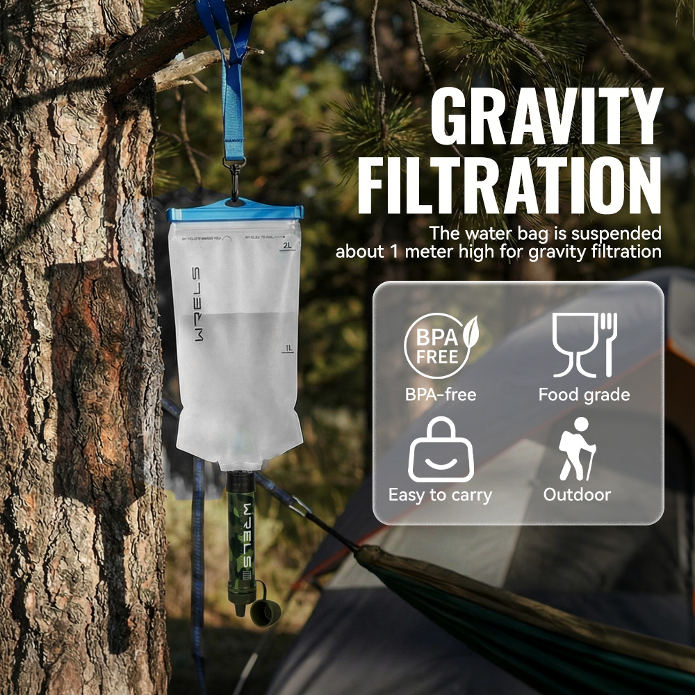 WRELS Outdoor Portable Water F - Camping Cooking Utensils Kit 评论和价格