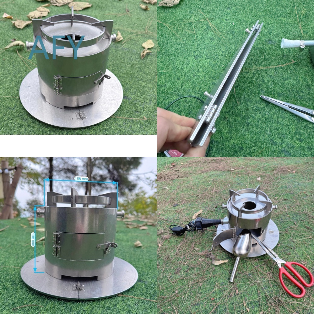 Portable Wood Gasifier Stove f - Camping Cooking Hot Plate 评论和价格