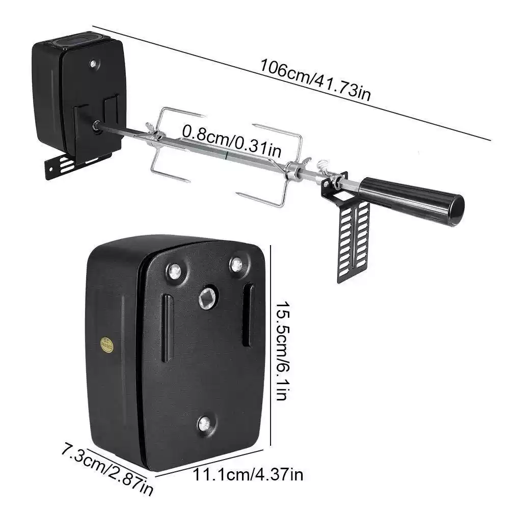Automatic Electric BBQ Rotisse - Camping Cooking Electric 评论和价格