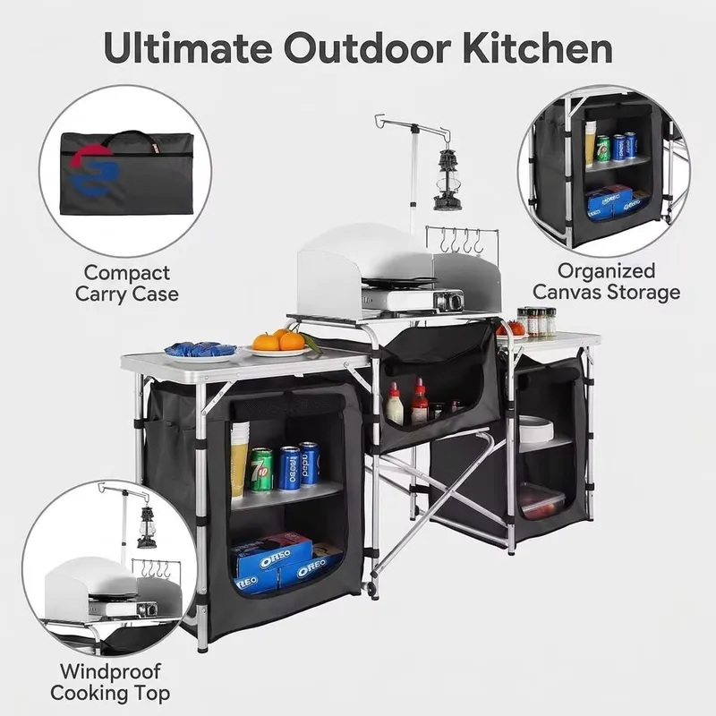 Wholesale Large Aluminum Outdo - Camping Cooking Cupboard 评论和价格