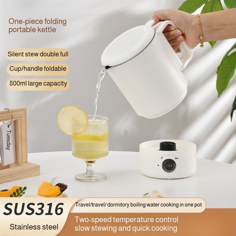 Folding Travel Kettle Portable - Camping Cooking Equipment Electric 评论和价格