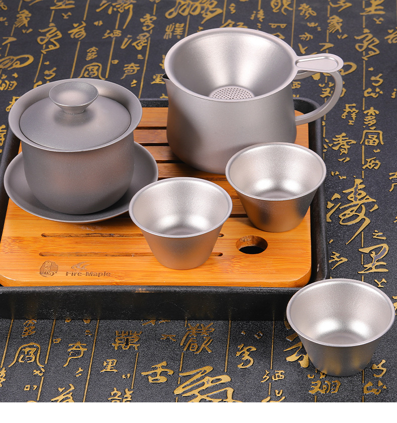 Pure Titanium Tea Set, Portabl - Camping Cooking Table With Storage 评论和价格